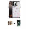 MARSİLYAN™- iPhone 16 Pro Max Kılıf Odak Prime - Siyah 360 Mat Full Body Arka Koruyucu + Çöl Titanyum Pers Alüminyum Kamera Lens