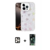 MARSİLYAN™- iPhone 16 Pro Max Kılıf Odak Prime - Siyah 360 Mat Full Body Arka Koruyucu + PVD Metal Kamera Lens - GD
