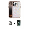 MARSİLYAN™- iPhone 16 Pro Max Kılıf Odak Prime - Siyah 360 Mat Full Body Arka Koruyucu + PVD Metal Kamera Lens - GD