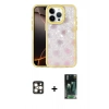 MARSİLYAN™- iPhone 16 Pro Max Kılıf Odak Prime - Siyah 360 Mat Full Body Arka Koruyucu + PVD Metal Kamera Lens - GD
