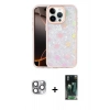 MARSİLYAN™- iPhone 16 Pro Max Kılıf Odak Prime - Siyah 360 Mat Full Body Arka Koruyucu + Pers Alüminyum Kamera Lens - GI