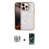 MARSİLYAN™- iPhone 16 Pro Max Kılıf Odak Prime - Siyah 360 Mat Full Body Arka Koruyucu + Pers Alüminyum Kamera Lens - GI