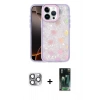 MARSİLYAN™- iPhone 16 Pro Max Kılıf Odak Prime - Siyah 360 Mat Full Body Arka Koruyucu + Pers Alüminyum Kamera Lens - GI