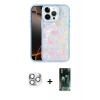 MARSİLYAN™- iPhone 16 Pro Max Kılıf Odak Prime - Siyah 360 Mat Full Body Arka Koruyucu + Pers Alüminyum Kamera Lens - GS