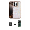 MARSİLYAN™- iPhone 16 Pro Max Kılıf Odak Prime - Siyah 360 Mat Full Body Arka Koruyucu + PVD Metal Kamera Lens - SH