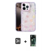 MARSİLYAN™- iPhone 16 Pro Max Kılıf Odak Prime - Siyah 360 Mat Full Body Arka Koruyucu + PVD Metal Kamera Lens - SH