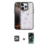 MARSİLYAN™- iPhone 16 Pro Max Kılıf Odak Prime - Siyah 360 Mat Full Body Arka Koruyucu + PVD Metal Kamera Lens - SH