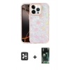 MARSİLYAN™- iPhone 16 Pro Max Kılıf Odak Prime - Siyah 360 Mat Full Body Arka Koruyucu + PVD Metal Kamera Lens - SH