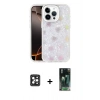 MARSİLYAN™- iPhone 16 Pro Max Kılıf Odak Prime - Siyah 360 Mat Full Body Arka Koruyucu + PVD Metal Kamera Lens - SH