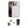MARSİLYAN™- iPhone 16 Pro Max Kılıf Odak Prime - Siyah 360 Mat Full Body Arka Koruyucu + Raze Metal Kamera Lens - SH
