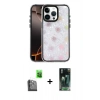 MARSİLYAN™- iPhone 16 Pro Max Kılıf Odak Prime - Siyah 360 Mat Full Body Arka Koruyucu + Raze Metal Kamera Lens - SH