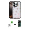 MARSİLYAN™- iPhone 16 Pro Max Kılıf Odak Prime - Siyah 360 Mat Full Body Arka Koruyucu + Raze Metal Kamera Lens - BZ