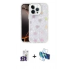 MARSİLYAN™- iPhone 16 Pro Max Kılıf Odak Prime - Siyah 3D Antistatik Cam Ekran Koruyucu + Bilvis Titan Kamera Lens - TMGI