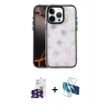 MARSİLYAN™- iPhone 16 Pro Max Kılıf Odak Prime - Siyah 3D Antistatik Cam Ekran Koruyucu + Bilvis Titan Kamera Lens - SH