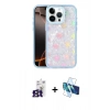 MARSİLYAN™- iPhone 16 Pro Max Kılıf Odak Prime - Siyah 3D Antistatik Cam Ekran Koruyucu + Bilvis Titan Kamera Lens - TMGI