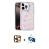 MARSİLYAN™- iPhone 16 Pro Max Kılıf Odak Prime - Siyah 3D Antistatik Cam Ekran Koruyucu + Pers Alüminyum Kamera Lens - CLTM