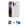 MARSİLYAN™- iPhone 16 Pro Max Kılıf Odak Prime - Siyah 3D Antistatik Cam Ekran Koruyucu + PVD Metal Kamera Lens - SH