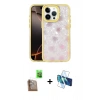 MARSİLYAN™- iPhone 16 Pro Max Kılıf Odak Prime - Siyah 3D Antistatik Cam Ekran Koruyucu + Raze Metal Kamera Lens - CLTM