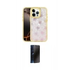 MARSİLYAN™- iPhone 16 Pro Max Kılıf Odak Prime - Siyah 3D Antistatik Hayalet Cam Ekran Koruyucu