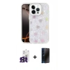 MARSİLYAN™- iPhone 16 Pro Max Kılıf Odak Prime - Siyah 3D Antistatik Hayalet Cam Ekran Koruyucu + Bilvis Titan Kamera Lens - SH