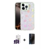 MARSİLYAN™- iPhone 16 Pro Max Kılıf Odak Prime - Siyah 3D Antistatik Hayalet Cam Ekran Koruyucu + Bilvis Titan Kamera Lens - GS