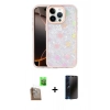MARSİLYAN™- iPhone 16 Pro Max Kılıf Odak Prime - Siyah 3D Antistatik Hayalet Cam Ekran Koruyucu + Raze Metal Kamera Lens - CLTM