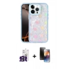 MARSİLYAN™- iPhone 16 Pro Max Kılıf Odak Prime - Siyah 3D Antistatik Mat Seramik Nano Ekran Koruyucu + Bilvis Titan Kamera Lens - SH