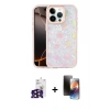MARSİLYAN™- iPhone 16 Pro Max Kılıf Odak Prime - Siyah 3D Antistatik Mat Seramik Nano Ekran Koruyucu + Bilvis Titan Kamera Lens - SH