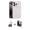 MARSİLYAN™- iPhone 16 Pro Max Kılıf Odak Prime - Siyah 3D Antistatik Mat Seramik Nano Ekran Koruyucu + Bilvis Titan Kamera Lens - SH