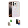 MARSİLYAN™- iPhone 16 Pro Max Kılıf Odak Prime - Siyah 3D Antistatik Mat Seramik Nano Ekran Koruyucu + Raze Metal Kamera Lens - CLTM