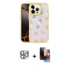 MARSİLYAN™- iPhone 16 Pro Max Kılıf Odak Prime - Siyah 3D Antistatik Mat Seramik Nano Ekran Koruyucu + Pers Alüminyum Kamera Lens - GI