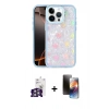 MARSİLYAN™- iPhone 16 Pro Max Kılıf Odak Prime - Siyah 3D Antistatik Mat Seramik Nano Ekran Koruyucu + Bilvis Titan Kamera Lens - GS