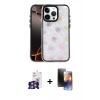 MARSİLYAN™- iPhone 16 Pro Max Kılıf Odak Prime - Siyah 3D Antistatik Mat Seramik Nano Ekran Koruyucu + Bilvis Titan Kamera Lens - GS
