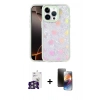 MARSİLYAN™- iPhone 16 Pro Max Kılıf Odak Prime - Siyah 3D Antistatik Mat Seramik Nano Ekran Koruyucu + Bilvis Titan Kamera Lens - GS