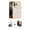 MARSİLYAN™- iPhone 16 Pro Max Kılıf Odak Prime - Siyah 3D Antistatik Mat Seramik Nano Ekran Koruyucu + Bilvis Titan Kamera Lens - GS
