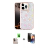 MARSİLYAN™- iPhone 16 Pro Max Kılıf Odak Prime - Siyah 3D Antistatik Mat Seramik Nano Ekran Koruyucu + Raze Metal Kamera Lens - NLGY
