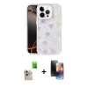 MARSİLYAN™- iPhone 16 Pro Max Kılıf Odak Prime - Siyah 3D Antistatik Mat Seramik Nano Ekran Koruyucu + Raze Metal Kamera Lens - NLGY
