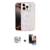 MARSİLYAN™- iPhone 16 Pro Max Kılıf Odak Prime - Siyah 3D Antistatik Mat Seramik Nano Ekran Koruyucu + Pers Alüminyum Kamera Lens - GS
