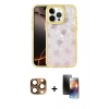MARSİLYAN™- iPhone 16 Pro Max Kılıf Odak Prime - Siyah 3D Antistatik Mat Seramik Nano Ekran Koruyucu + Pers Alüminyum Kamera Lens - CLTM