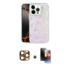 MARSİLYAN™- iPhone 16 Pro Max Kılıf Odak Prime - Siyah 3D Antistatik Mat Seramik Nano Ekran Koruyucu + Pers Alüminyum Kamera Lens - CLTM