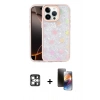 MARSİLYAN™- iPhone 16 Pro Max Kılıf Odak Prime - Siyah 3D Antistatik Mat Seramik Nano Ekran Koruyucu + PVD Metal Kamera Lens - GS
