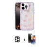 MARSİLYAN™- iPhone 16 Pro Max Kılıf Odak Prime - Siyah 3D Antistatik Mat Seramik Nano Ekran Koruyucu + PVD Metal Kamera Lens - GD