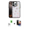 MARSİLYAN™- iPhone 16 Pro Max Kılıf Odak Prime - Siyah 3D Antistatik Mat Seramik Nano Ekran Koruyucu + Raze Metal Kamera Lens - BZ