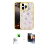 MARSİLYAN™- iPhone 16 Pro Max Kılıf Odak Prime - Siyah 3D Antistatik Mat Seramik Nano Ekran Koruyucu + Raze Metal Kamera Lens - BZ