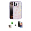 MARSİLYAN™- iPhone 16 Pro Max Kılıf Odak Prime - Siyah 3D Antistatik Mat Seramik Nano Ekran Koruyucu + Raze Metal Kamera Lens - NLGY
