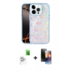 MARSİLYAN™- iPhone 16 Pro Max Kılıf Odak Prime - Siyah 3D Antistatik Mat Seramik Nano Ekran Koruyucu + Raze Metal Kamera Lens - BZ