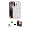 MARSİLYAN™- iPhone 16 Pro Max Kılıf Odak Prime - Siyah 3D Antistatik Mat Seramik Nano Ekran Koruyucu + Raze Metal Kamera Lens - BZ