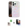 MARSİLYAN™- iPhone 16 Pro Max Kılıf Odak Prime - Siyah 3D Antistatik Mat Seramik Nano Ekran Koruyucu + Raze Metal Kamera Lens - NLGY