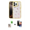 MARSİLYAN™- iPhone 16 Pro Max Kılıf Odak Prime - Siyah 3D Antistatik Mat Seramik Nano Ekran Koruyucu + Raze Metal Kamera Lens - NLGY