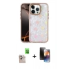 MARSİLYAN™- iPhone 16 Pro Max Kılıf Odak Prime - Siyah 3D Antistatik Mat Seramik Nano Ekran Koruyucu + Raze Metal Kamera Lens - NLGY